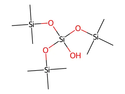 Tris(trimethylsiloxy) silanol structure