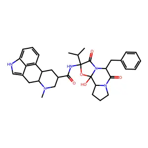二氢麦角隐亭 structure