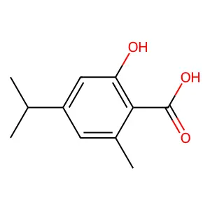 5-羟基-间伞花烃-6-甲酸 structure