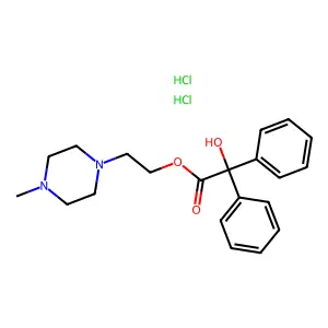 2-(4-Methylpiperazin-1-yl)ethyl 2-hydroxy-2,2-diphenylacetate dihydrochloride structure