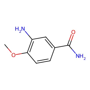 3-氨基-4-甲氧基苯甲酰胺 structure