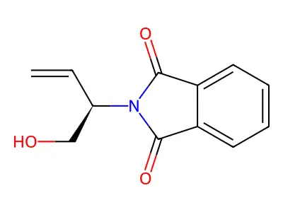 (R)-2-(1-Hydroxybut-3-en-2-yl)isoindoline-1,3-dione structure