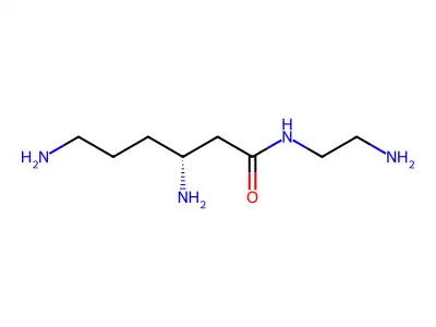 Hexanamide, 3,6-diamino-N-(2-aminoethyl)-, (R)- structure