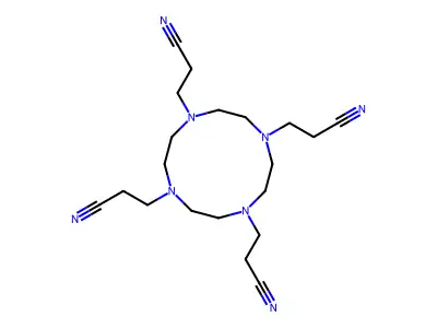 1,4,7,10-Tetraazacyclododecane-1,4,7,10-tetrapropanenitrile structure