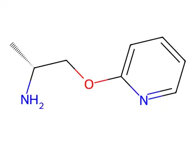 2-Propanamine, 1-(2-pyridinyloxy)-, (R)- structure