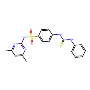1-[4-[(4,6-Dimethylpyrimidin-2-yl)sulfamoyl]phenyl]-3-phenylthiourea structure