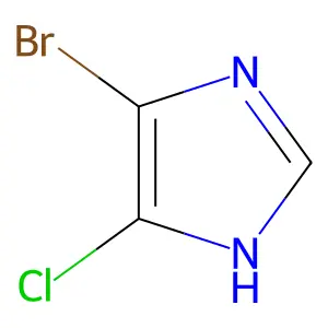 4-bromo-5-chloro-1H-imidazole structure