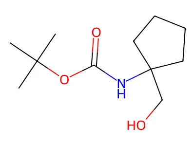 tert-butyl N-(1-(hydroxymethyl)cyclopentyl)carbamate structure