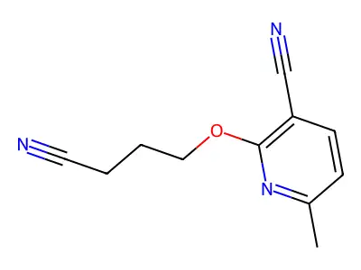 2-(3-Cyanopropoxy)-6-methylpyridine-3-carbonitrile structure