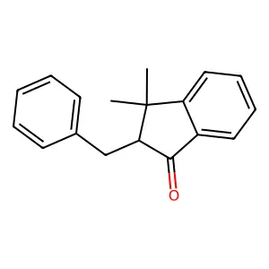 2-benzyl-3,3-dimethyl-2H-inden-1-one structure