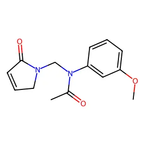 N-[(2,5-Dihydro-2-oxo-1H-pyrrol-1-yl)methyl]-N-(3-methoxyphenyl)acetamide structure