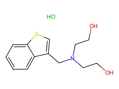 2-[1-Benzothiophen-3-ylmethyl(2-hydroxyethyl)amino]ethanol structure