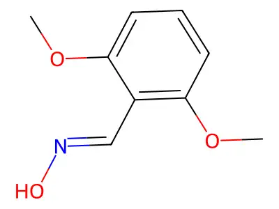 Benzaldehyde, 2,6-dimethoxy-, oxime structure