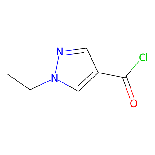 1-ethyl-1H-pyrazole-4-carbonyl chloride structure