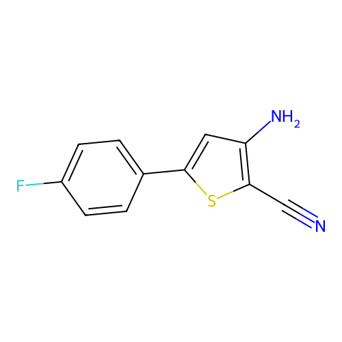 3-Amino-5-(4-fluorophenyl)thiophene-2-carbonitrile structure