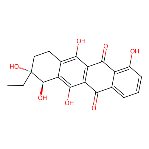 gamma-Rhodomycinone structure