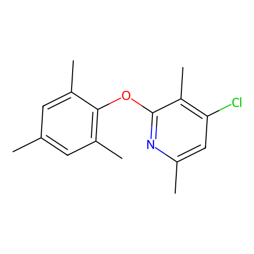 4-Chloro-2,5-dimethyl-6-(2,4,6-trimethyl-phenoxy)pyridine structure