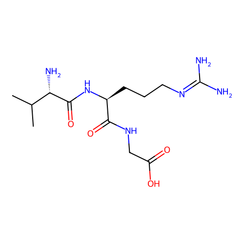 Glycine, L-valyl-L-arginyl- structure