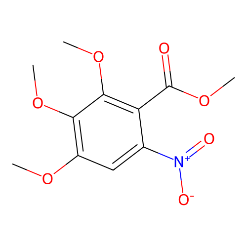 Methyl benzoate, 6-nitro-2,3,4-methoxy- structure