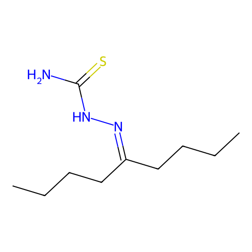 5-Nonanone, thiosemicarbazone structure