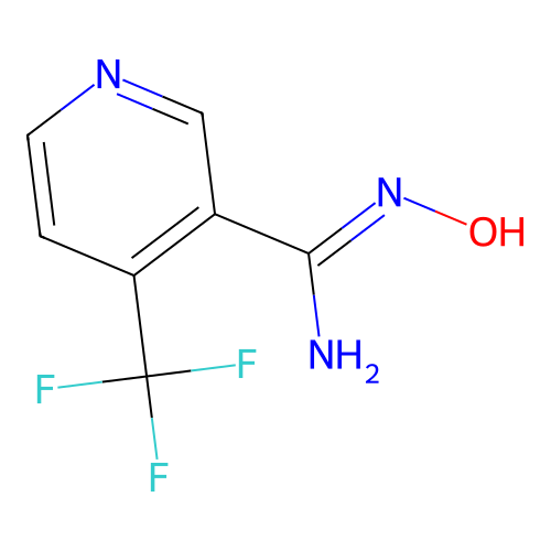 N'-hydroxy-4-(trifluoromethyl)pyridine-3-carboximidamide structure