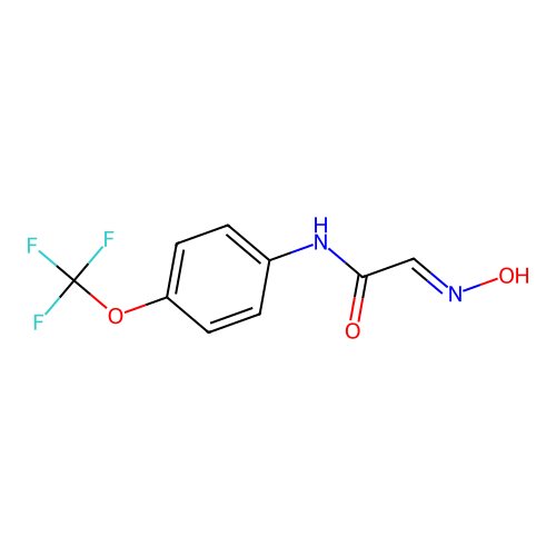2-(hydroxyimino)-N-[4-(trifluoromethoxy)phenyl]acetamide structure