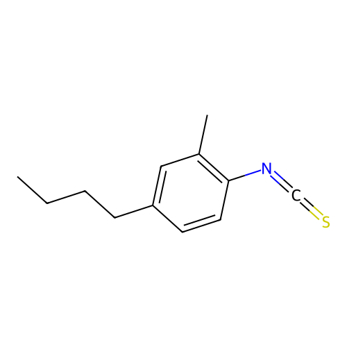 4-n-Butyl-2-methylphenyl isothiocyanate structure