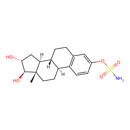 Estriol sulfamate structure