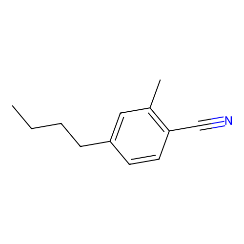 4-Butyl-2-methylbenzonitrile structure