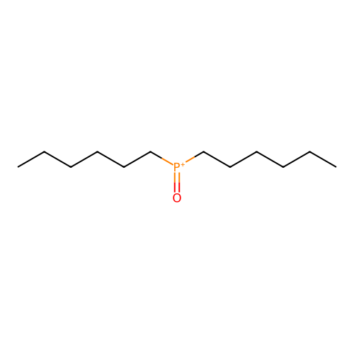 Dihexyl(oxo)phosphanium structure