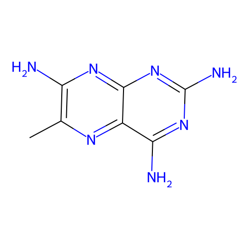 2,4,7-Pteridinetriamine, 6-methyl- structure