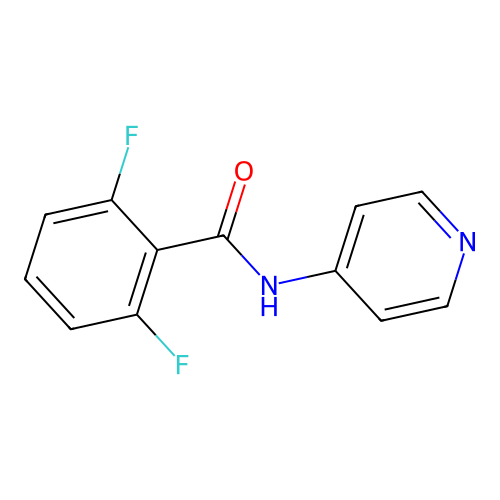 2,6-difluoro-N-4-pyridinylbenzamide structure