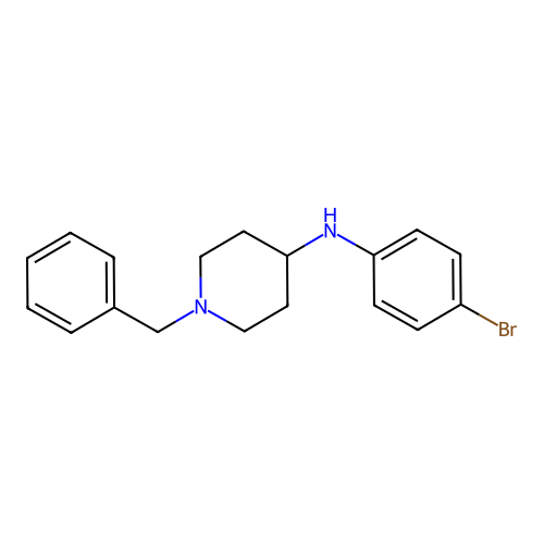 1-benzyl-N-(4-bromophenyl)piperidin-4-amine structure