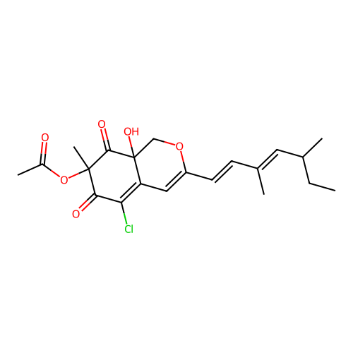 Isochromophilone VII structure