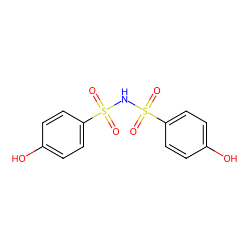 4-hydroxy-N-(4-hydroxyphenyl)sulfonylbenzenesulfonamide structure