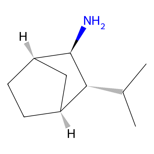 (1R,2R,3R,4S)-3-(propan-2-yl)bicyclo[2.2.1]heptan-2-amine structure