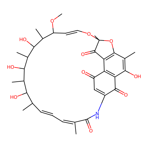 25-deacetoxy-25-hydroxyrifamycin S structure
