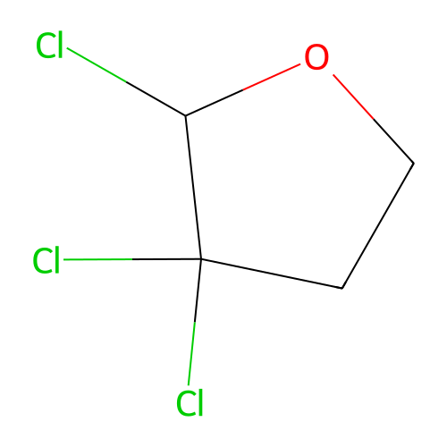 2,3,3-Trichlorotetrahydrofuran structure