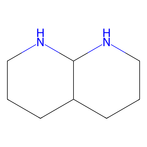 1,8-Naphthyridine, decahydro-, trans- structure