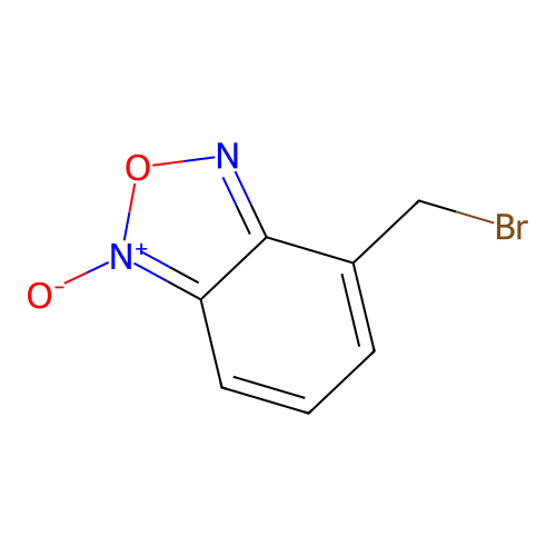 4-(Bromomethyl)-1-oxido-2,1,3-benzoxadiazol-1-ium structure