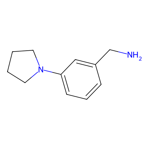 (3-Pyrrolidin-1-ylphenyl)methylamine structure