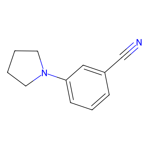 3-Pyrrolidin-1-ylbenzonitrile structure