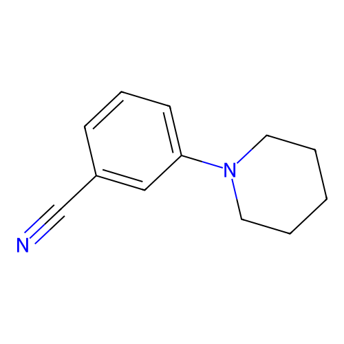 3-Piperidin-1-ylbenzonitrile structure