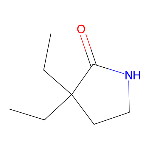 3,3-Diethyl-2-pyrrolidinone structure