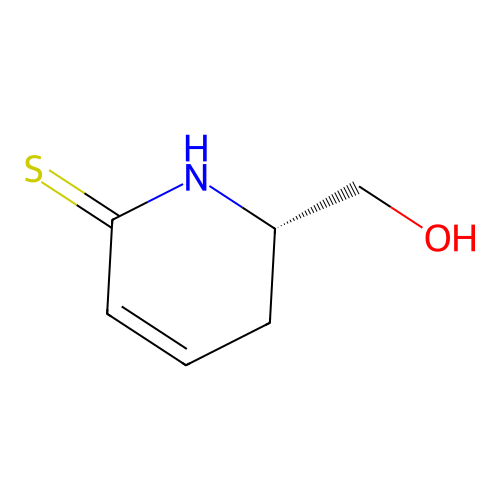 (2S)-2-(hydroxymethyl)-2,3-dihydro-1H-pyridine-6-thione structure