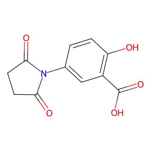 5-(2,5-Dioxopyrrolidin-1-yl)-2-hydroxybenzoic acid structure