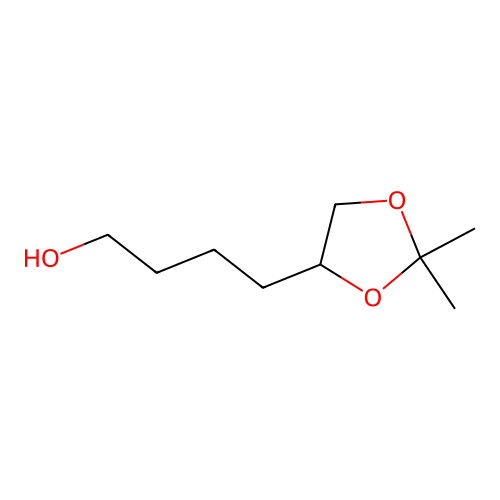 4-(2,2-Dimethyl-1,3-dioxolan-4-yl)butan-1-ol structure