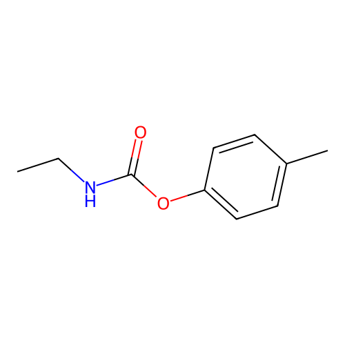 Ethyl-carbamic acid p-tolyl ester structure