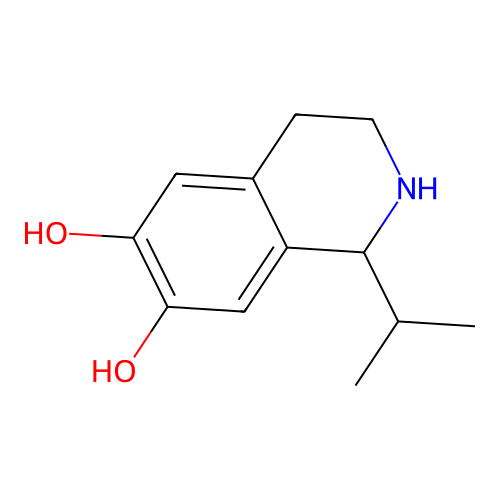1-Isopropyl-1,2,3,4-tetrahydroisoquinoline-6,7-diol structure