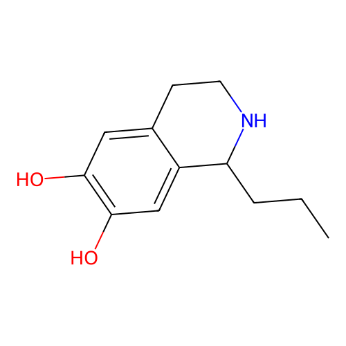 1-Propyl-1,2,3,4-tetrahydroisoquinoline-6,7-diol structure